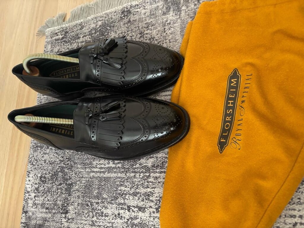 Sıfır Florsheim Royal Imperial El Yapımı Püsküllü Deri Loafer