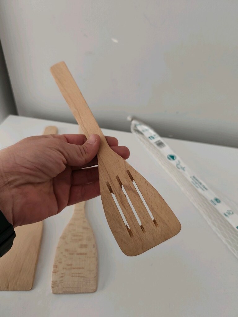 2 TAKIM Zemba 3'lü Spatula Set Yüzde Yüz Doğal Ahşap - 10