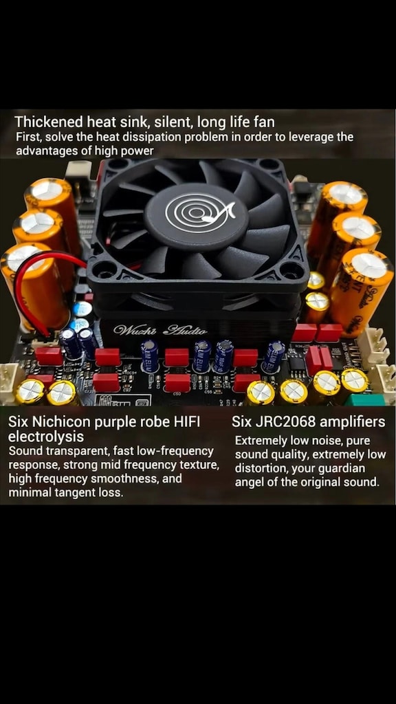 ZK-AS21P 1200W TPA3255 2.1 Bluetoth Amplifikatör potans kablolu - 7