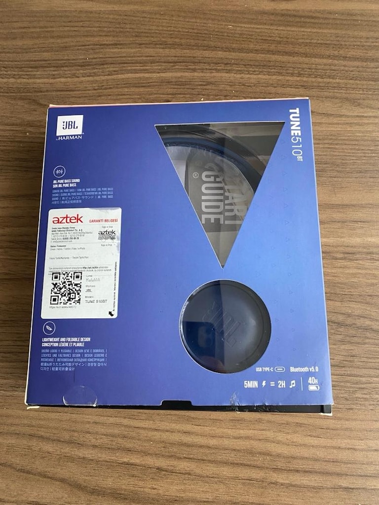 JBL TUNE 510BT KABLOSUZ KULAKÜSTÜ KULAKLIK MAVİ - 2