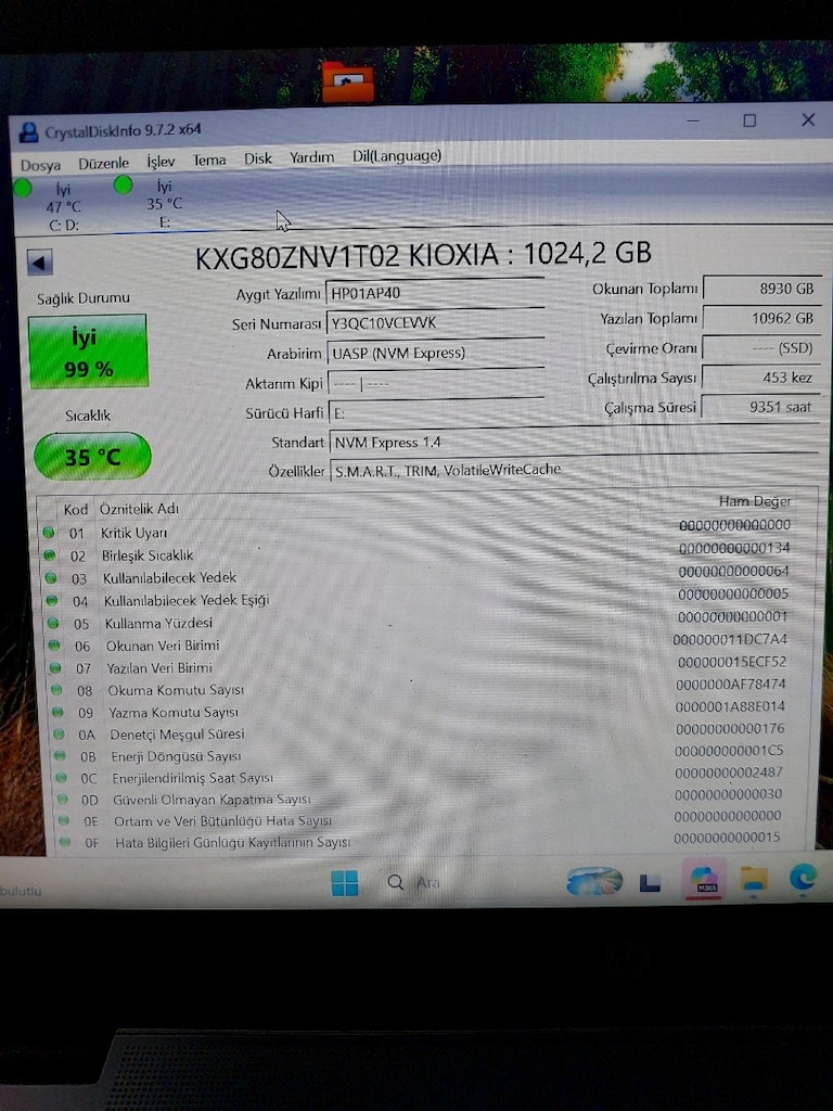 Kioxia XG7 1TB NVMe M.2 SSD Gen4 x4 - 3