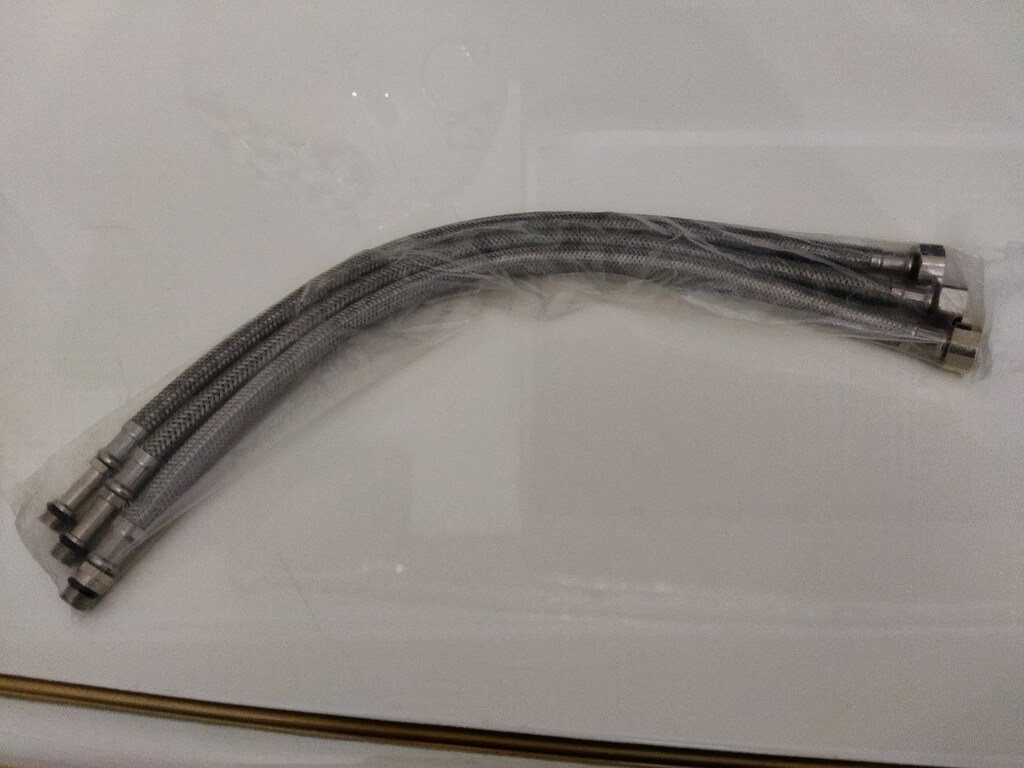 Flexs çelik örgü hortum 40 cm uzunluğunda 3 adet - 4