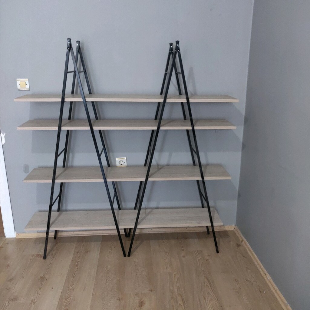 cadir kitaplik köşe takımı masa 2 sandalye - 14