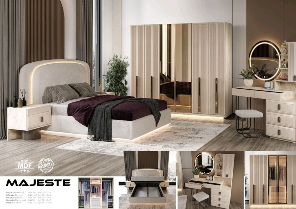 ELİT MİNA SERİSİ YATAK ODASI TAKIMLARI - 8