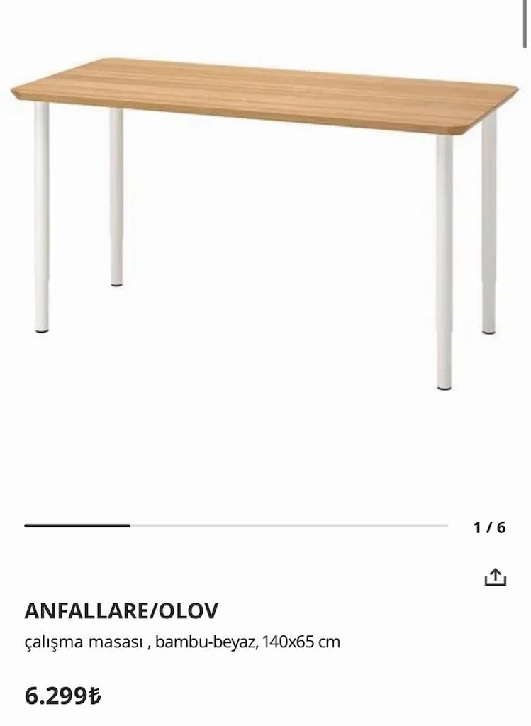 ikea çalışma masası - 5