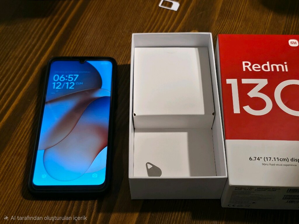 Gayet temiz ilk günkü gibi redmi 13c - 2
