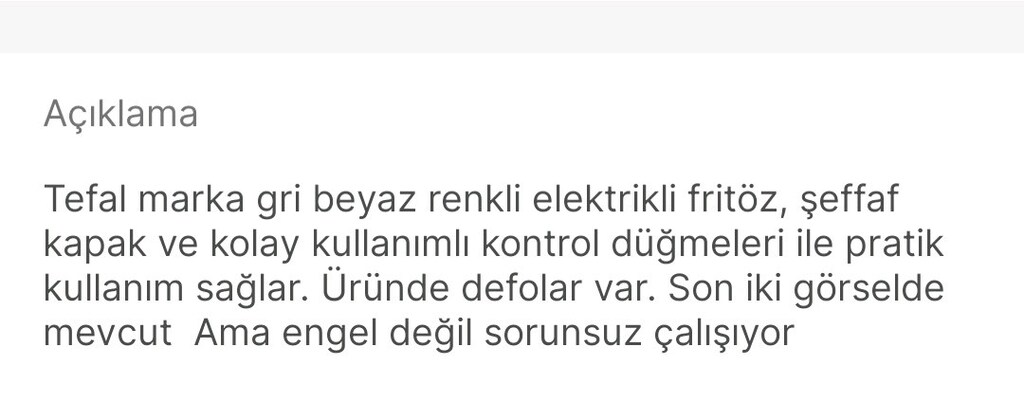 Tefal fritöz - 6