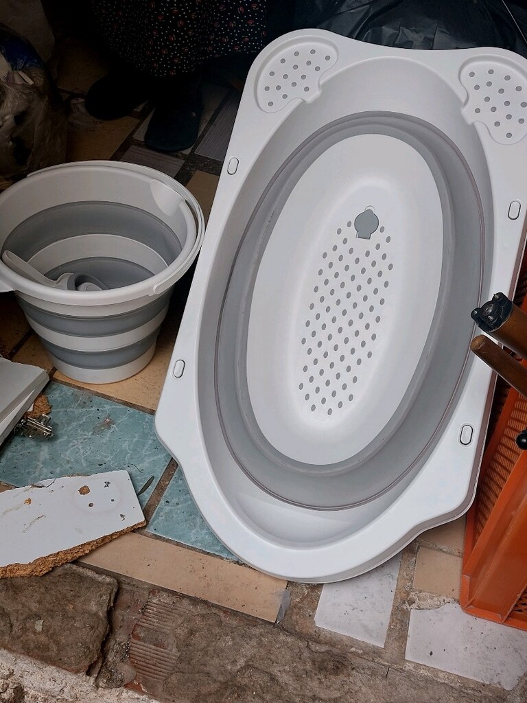 katlanabilir bebek küvet seti - 3