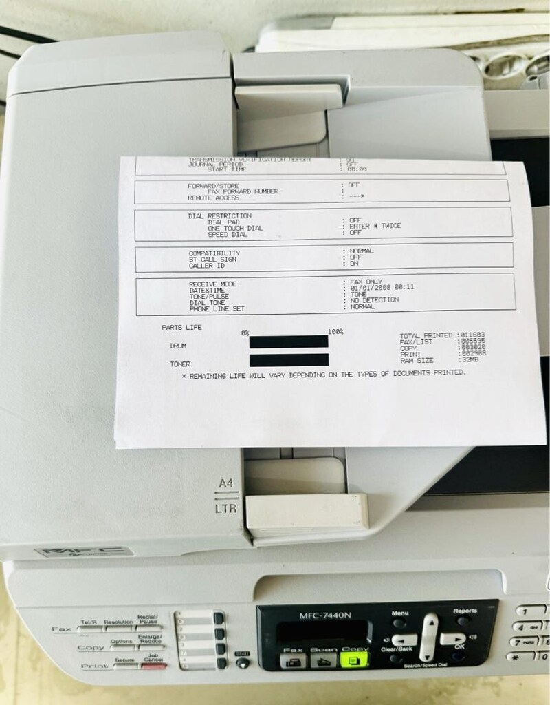 Yazıcı Brother 7440N Fotokopi Tarayıcı Ekonomik Networklu - 3