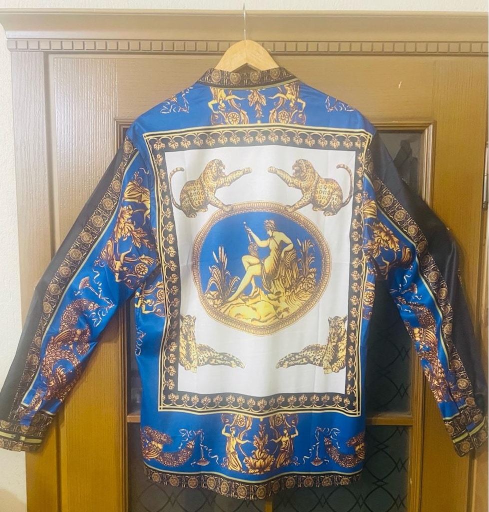 Leopar Desenli Erkek Tarz Gömlek