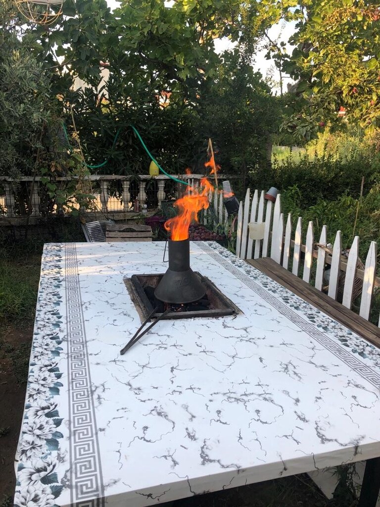 kalabalık aileler için mangal masa 2.20x1 m - 6