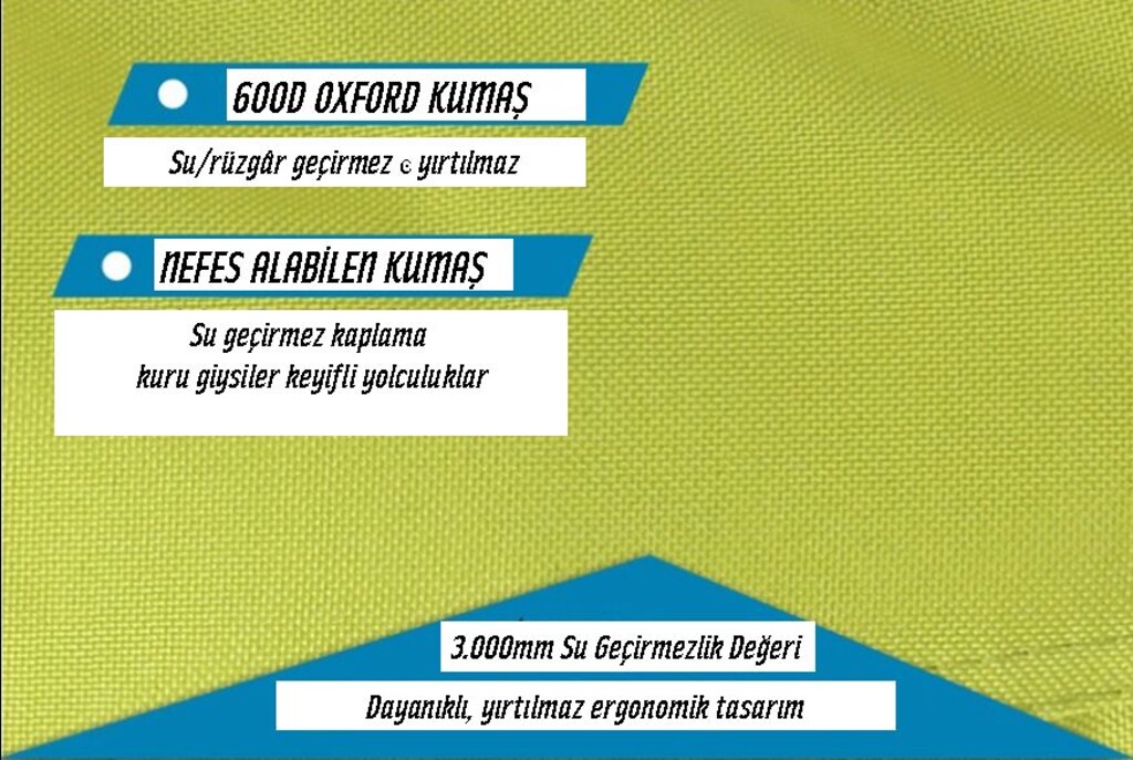 BLUEFIELD SU GEÇİRMEZ OUTDOOR TOZLUK = UNISEX (GRİ) - 14