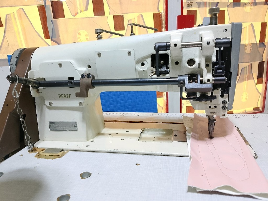 paff 1245 çift papuç deri dikiş makinası - 7