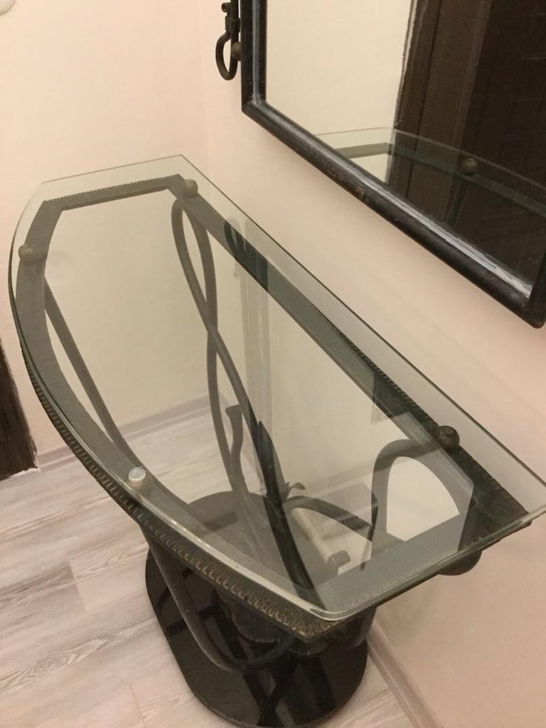 Mermer Tabanlı Ferforje Dresuar Ayna - 6