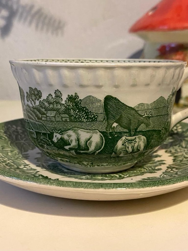 Antika İngiliz ADAMS & WEDGWOOD Çay Boy Fincan — görsel 2/19