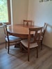 Yuvarlak Ahşap Yemek Masası ve 4 Sandalye Takımı - 2