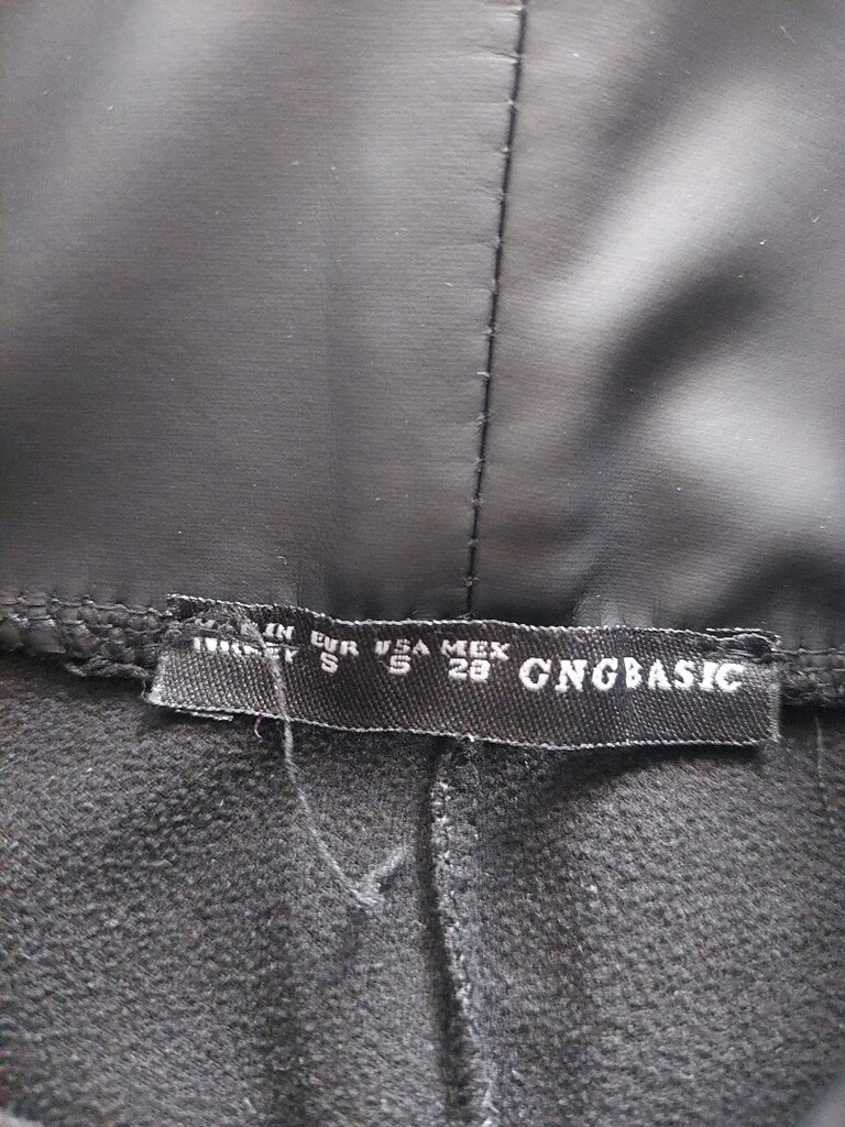 GNG Beli bantlı siyah deri model tayt - 7