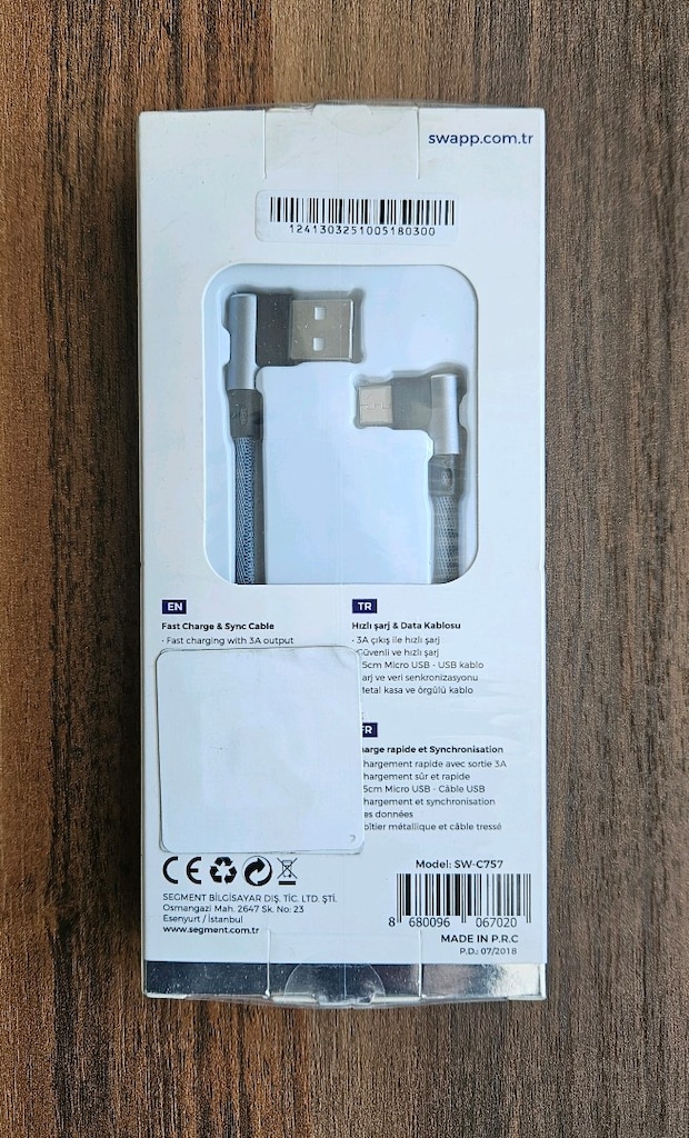 Type C HIZLI Şarj Kablosu 15 cm - 2