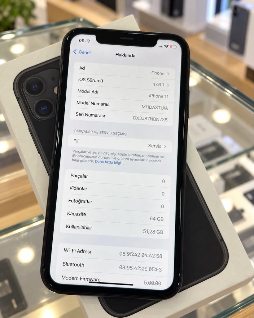 İPHONE 11 64 GB PİL SERVİS TR CİHAZI ORJINAL TAMİRSİZ - 5