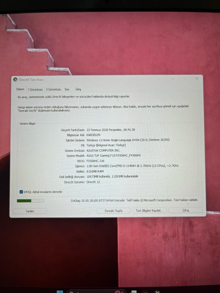 Asus Tuf Gaming F15 Laptop - 6