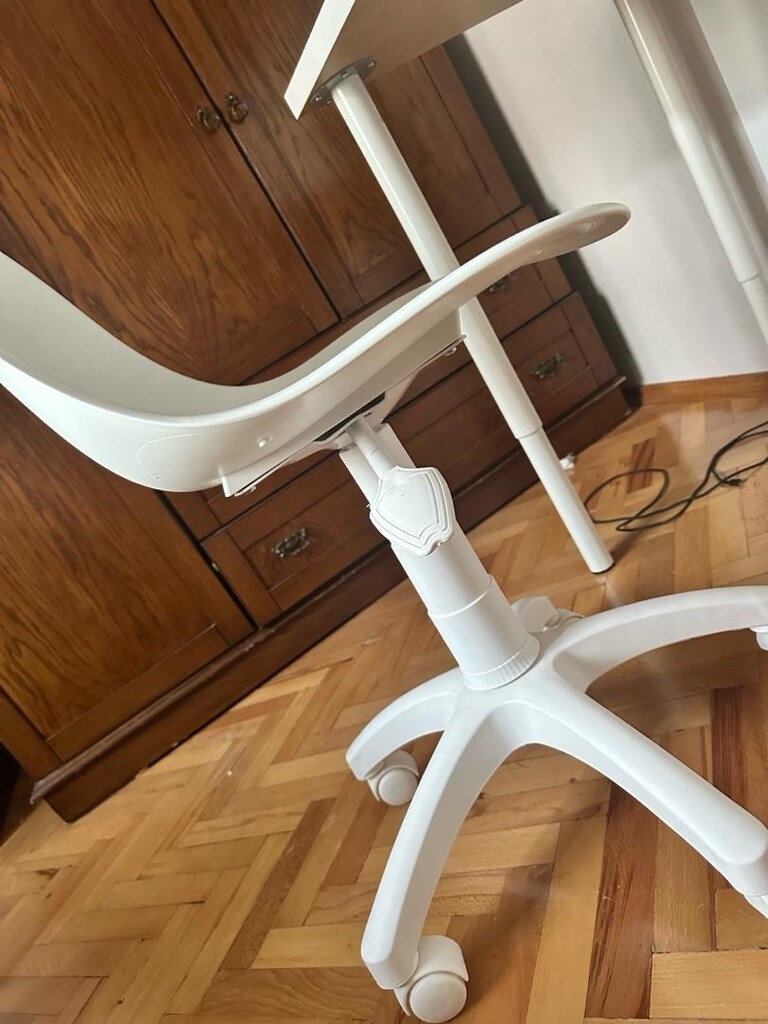 vilinze beyaz calisma sandalyesi - 4