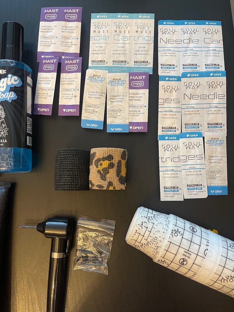 BRONC V1 Pen Dövme Makinesi Seti Yeşil - 12
