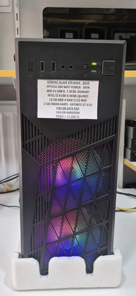 İ3 6.NESİL İŞLEMCİ 16 RAM 2 GB GT 610 BİLGİSAYAR KASASI - 2
