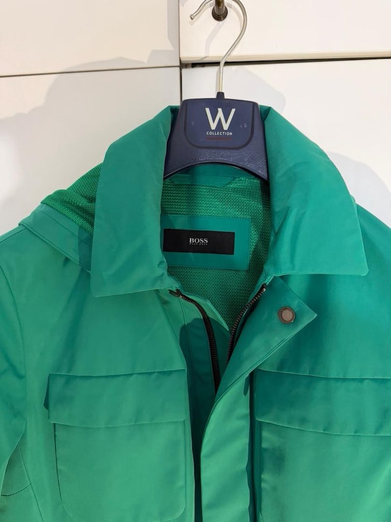 Hugo Boss Nano Teknolojili Canlı Yeşil Yağmurluk / Mont - 2