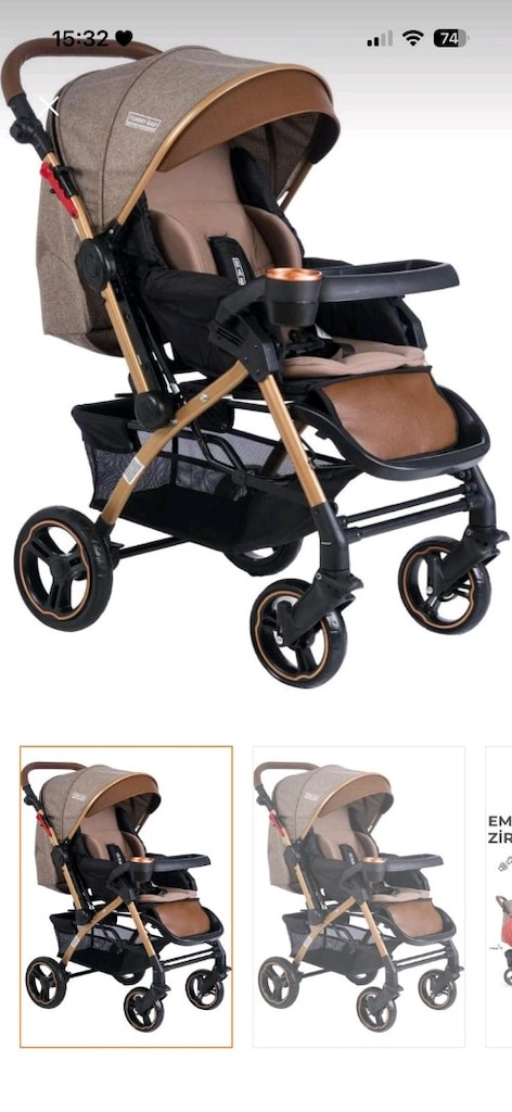 lux çift yönlü Bebek Arabası - 4