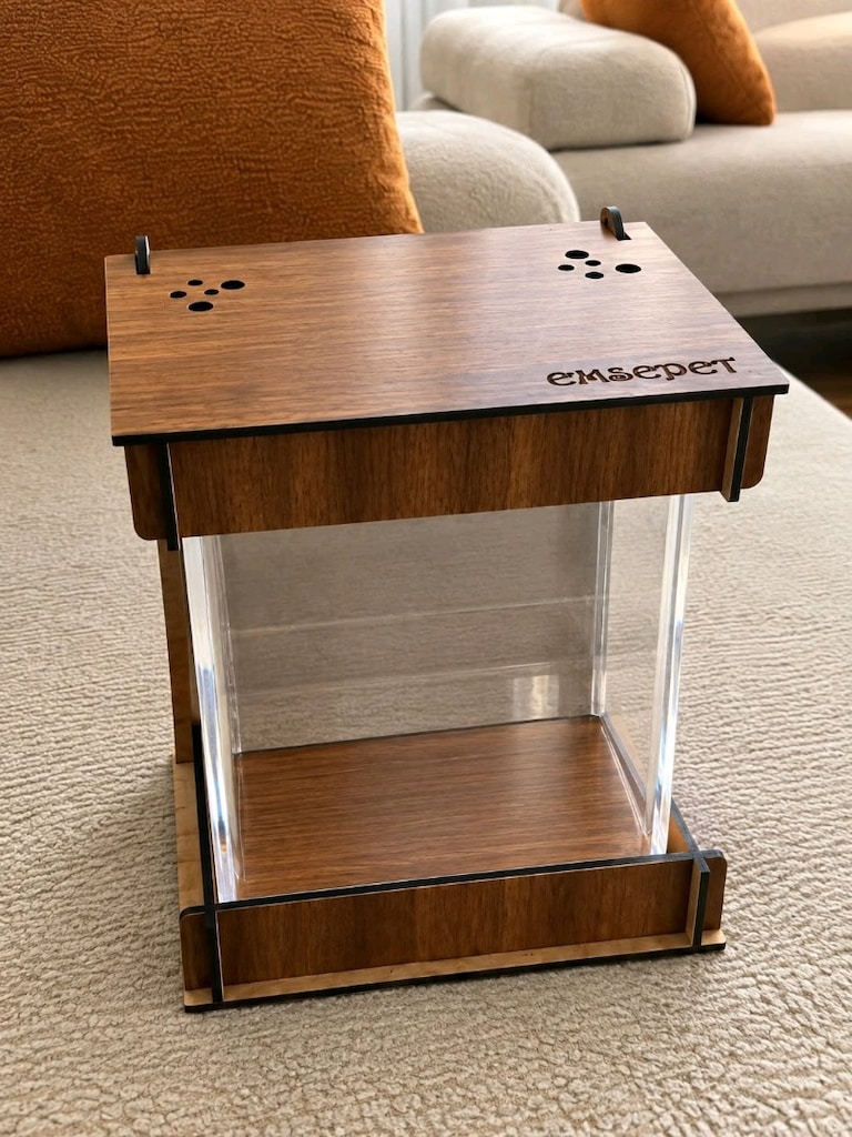 Ahşap Mini Akvaryum - 2
