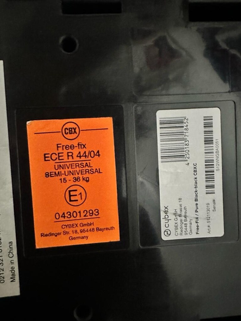 cybex free fix oto koltuğu 15/36 kg pure black - 7