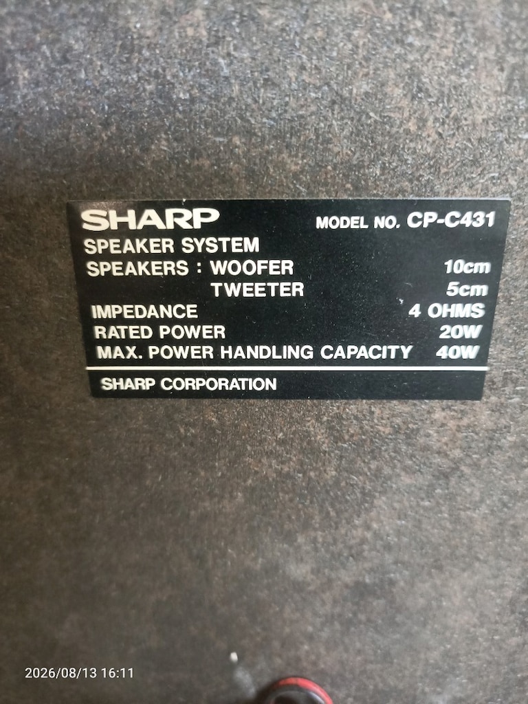 çift Sharp marka hoparlör - 5