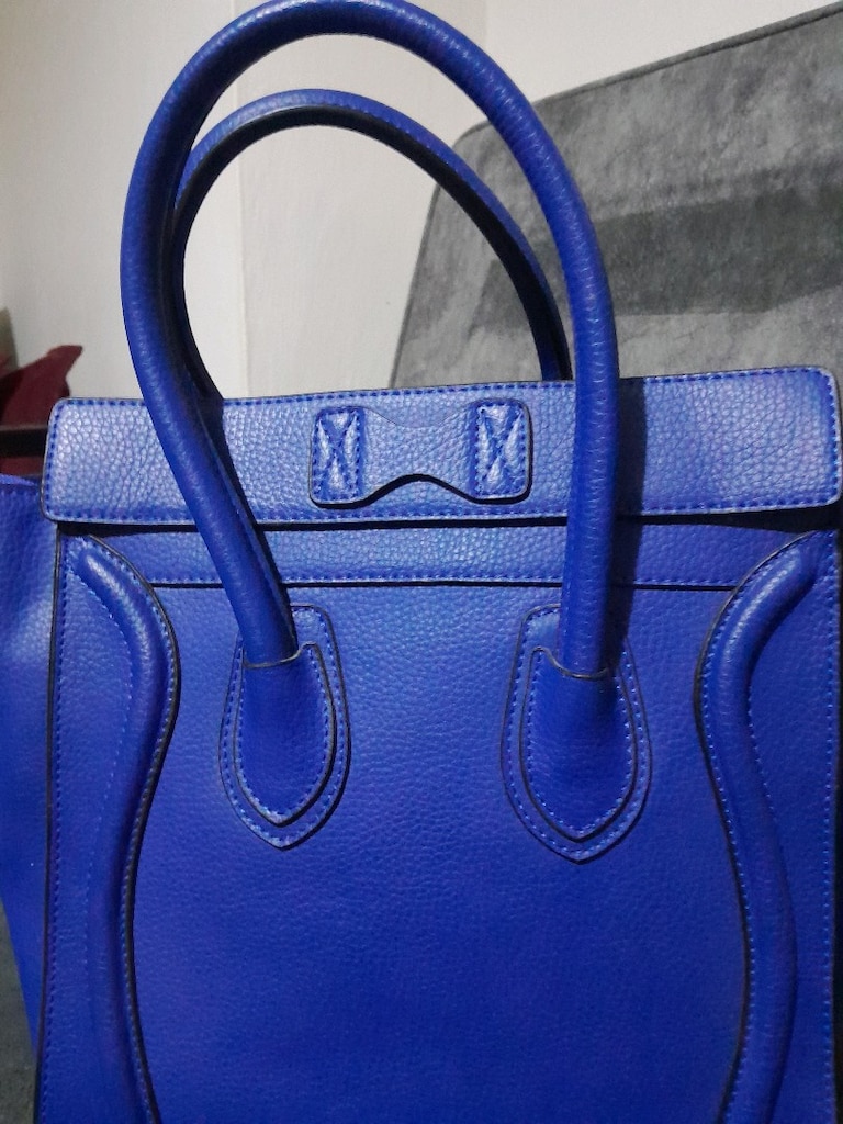 CELINE MAVI VE SARI ÇANTA - 7