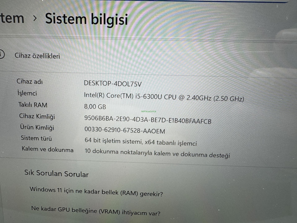 SURFACE İ5 6. NESİL 8 GB RAM 256 NVME DOKUNMATİK + KALEM - 6