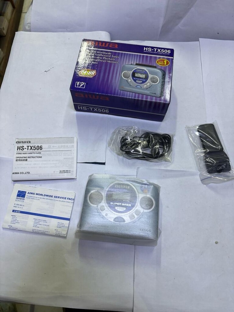 Aiwa HS-TX506 Walkman Kaset Çalar | Nadir Koleksiyonluk | Kutulu Full - 3