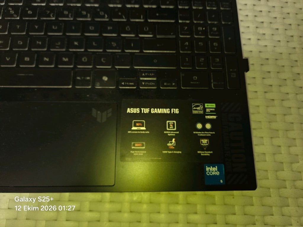 Asus Tuf Gaming F16 FX607VU-RL141 RTX4050 140W Intel Core 5 210H 16GB - 2