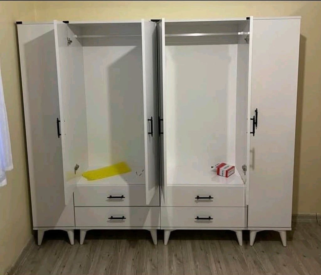 **DAHA UCUZU YOK** ÜCRETSİZ KURULUM KAPIDA ÖDEME GARDROP ELBİSE DOLABI - 3