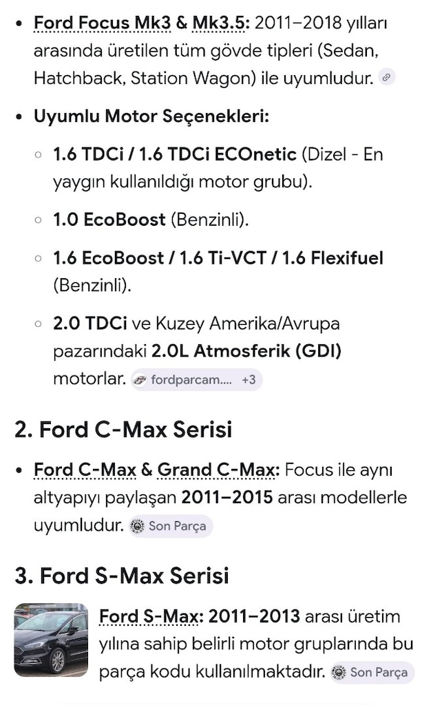 FORD FOKUS 3-3.50C-MAX-S-MAX (1.6 dizel) ORİJİNAL GAZ PEDALI - 5
