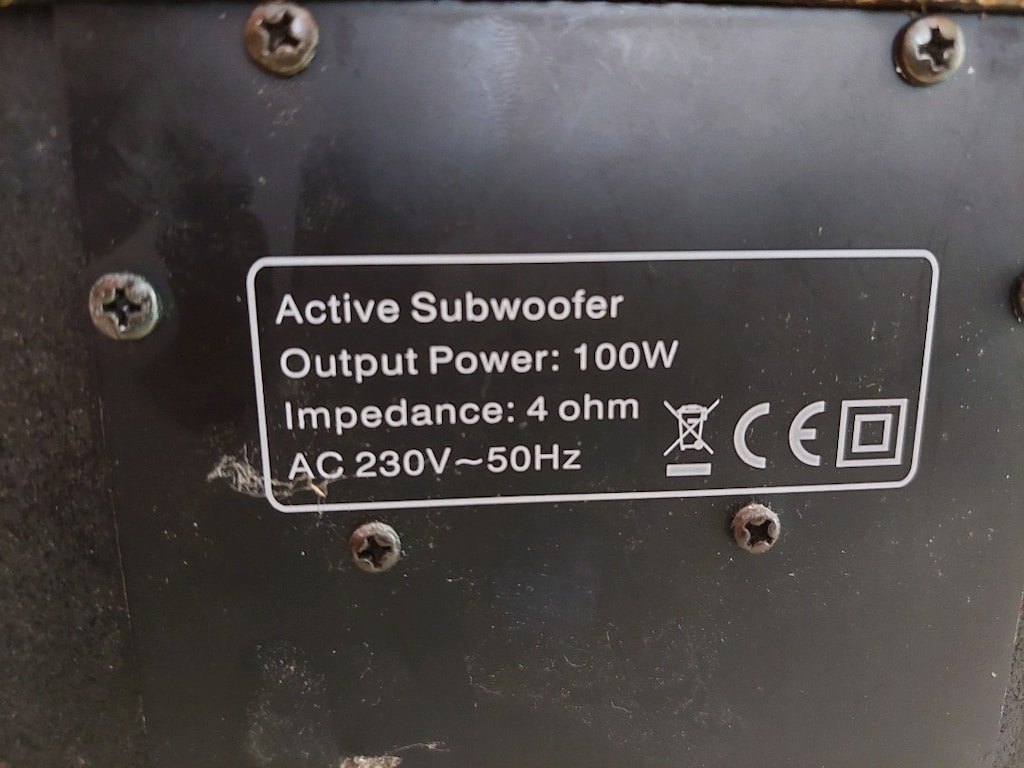 Aktif Subwoofer 4ohm 100w - 6