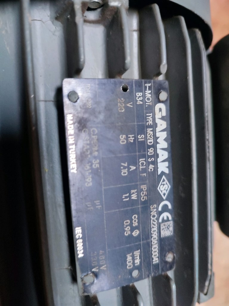 motor elektrik 1.1 kW yanık bozuk - 4