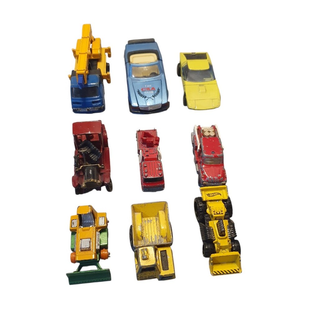 Vintage 1/43ve 1/64 metal 9 adet koleksiyonluk araç - 2