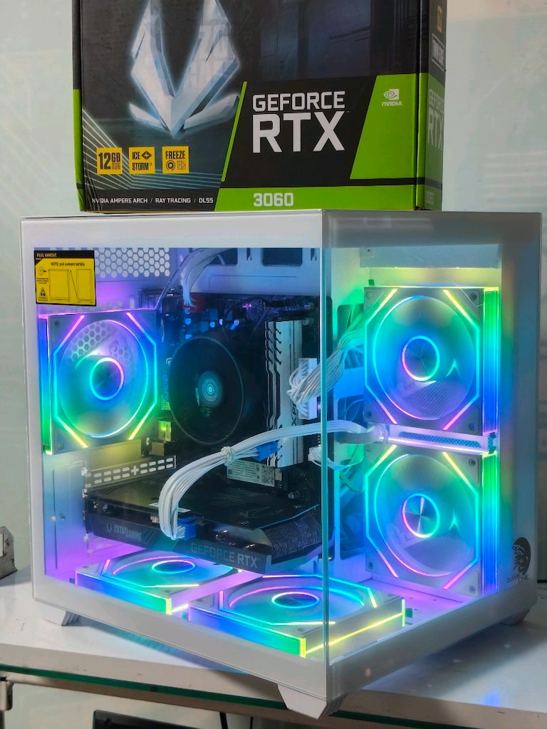 12GB RTX 3060 RYZEN 5500 16GB RAM 512 M2SSD 600W AKVARYUM OYUNCU KASA - 3
