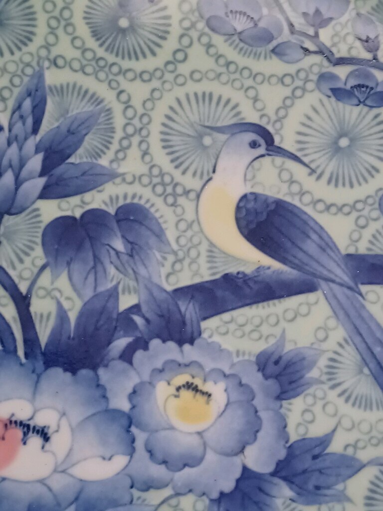 Koleksiyonluk Mavi Beyaz (Blue Blanc) İmzalı Japon Duvar Tabağı - 7