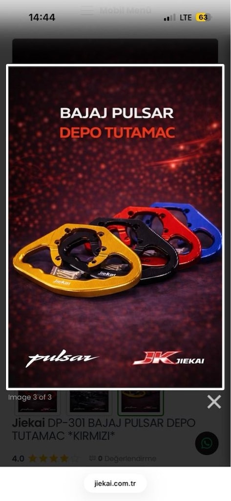 BAJAJ PULSAR ARTÇI DEPO TUTAMAÇI