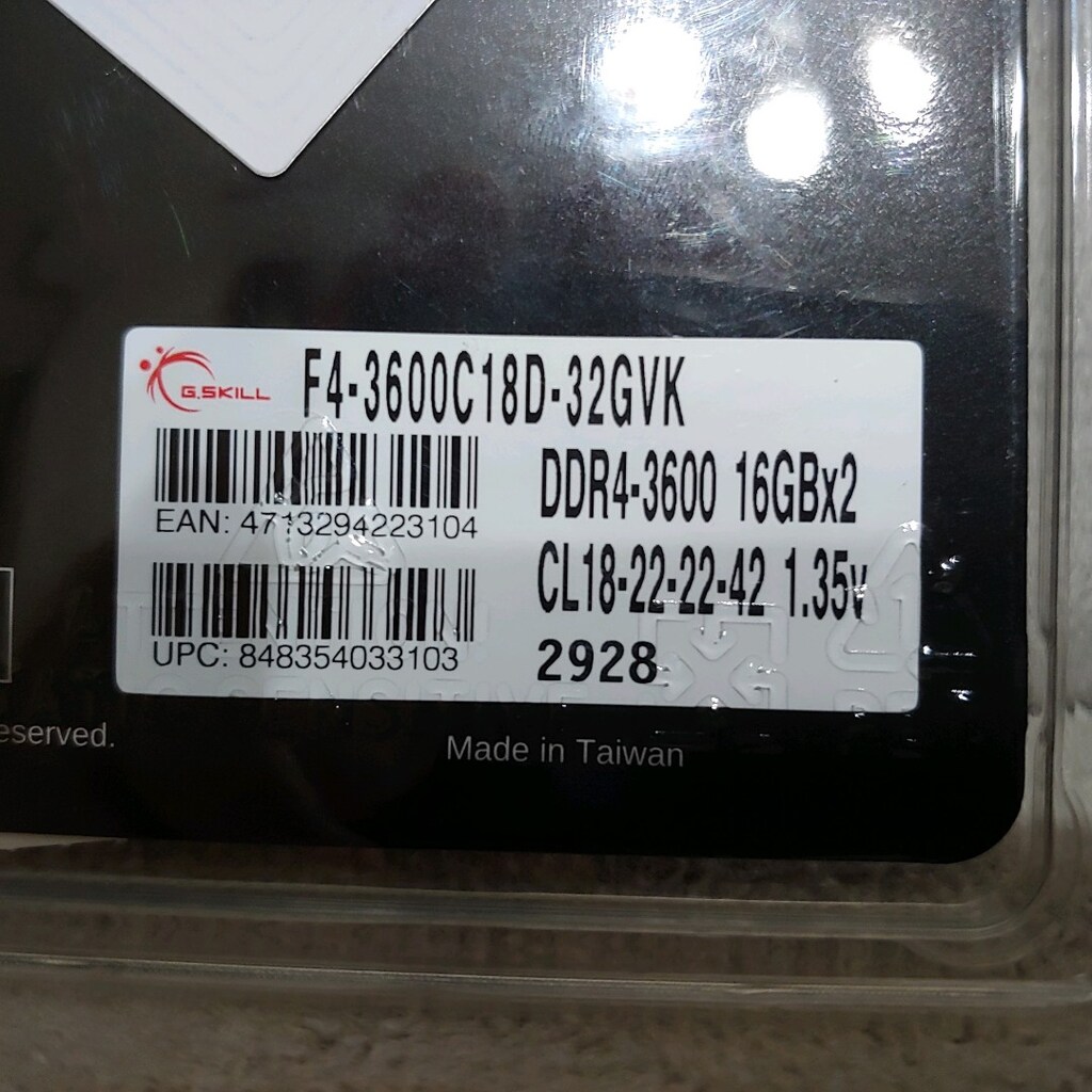 GSKILL RİPJAWS DDR4 16GB X2 3600 MHZ MASAÜSTÜ PC RAM - 4