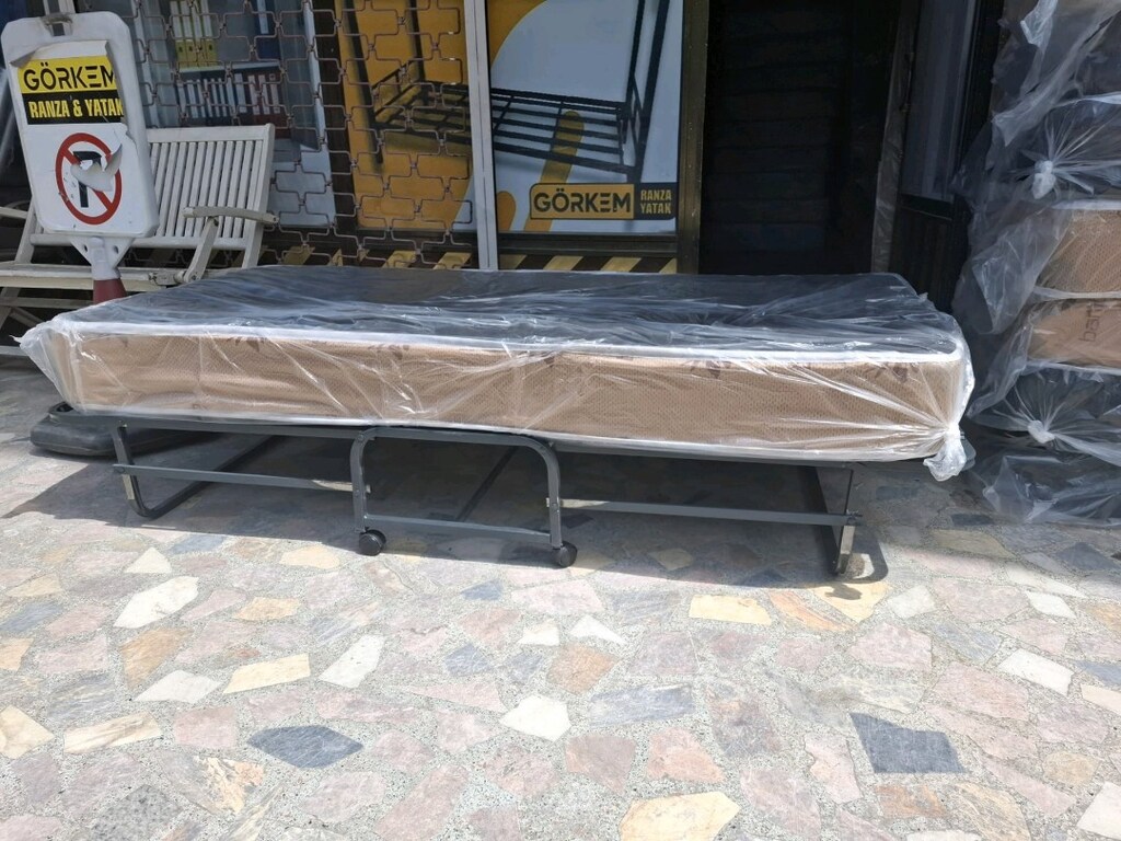 LÜKS KATLANIR YATAK SOMYA ÜCRETSİZ TESLİMAT 17 CM YAYLI YATAKTIR - 6
