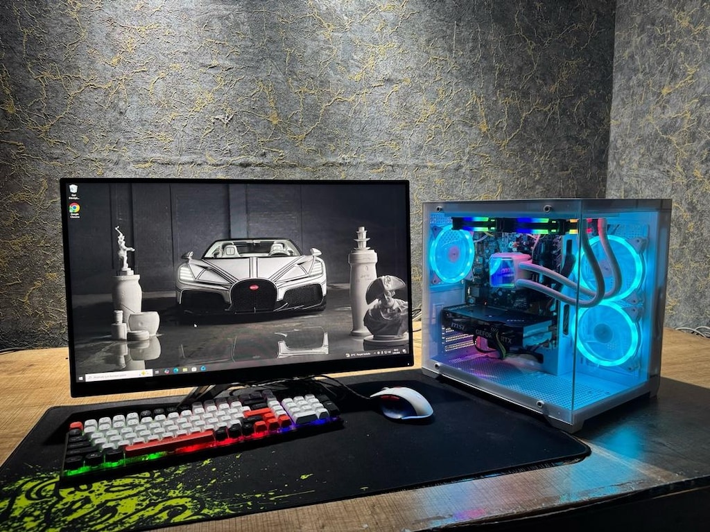 ÇOK UCUZ FULL SET RYZEN 5 5600 RTX 4060 MSI 27 INC 165HZ - 9