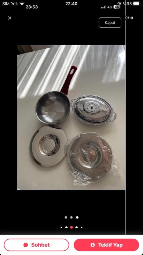 bir koli mutfak eşyaları - 4