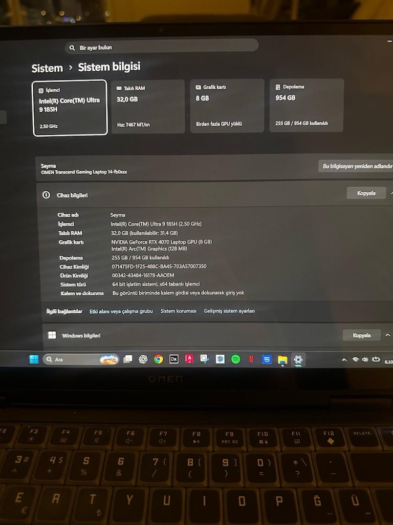 HP OMEN OYUN BİLGİSAYARI VATAN BİLGİSAYAR FATURALI - 4