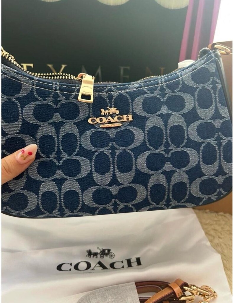 COACH Teri Shoulder Bag Denim - 6